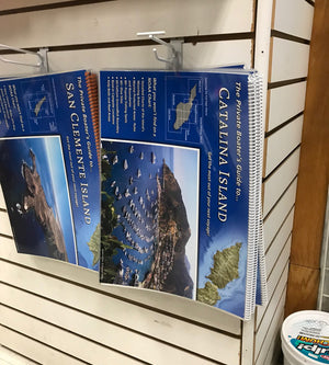 Picture of our maps displayed for sale at Dana Landing in San Diego, California