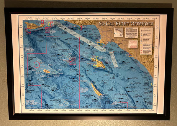 SoCal Bight Offshore Poster in a 36 x 24 Frame